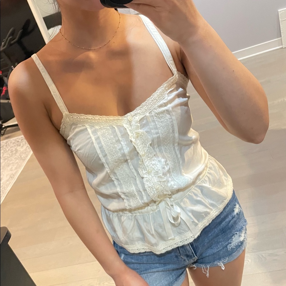 Abercrombie kids tie waist tank